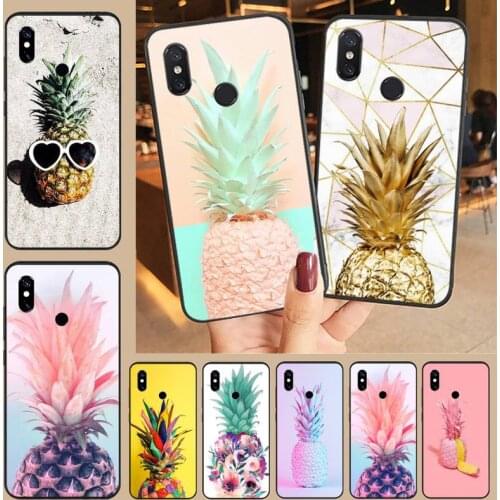 Fruit pineapple color food Soft Phone Case Capa For Xiaomi Redmi 4x 5 plus 6A 7 7A 8 mi8 8lite 9 note 4 5 7 8 pro