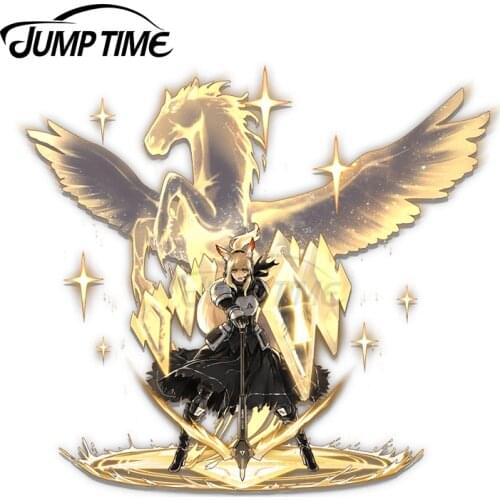 JumpTime 13 x 10.2cm Arknights Nearl Elite 2 Anime Waifu Car Stickers Air Conditioner Decal Trunk Occlusion Scratch Decoration