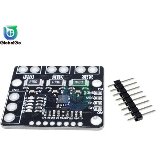 Power Supply Voltage Current Monitor Sensor Board Module IIC I2C Interface 3 Channel 8pin Current Detection INA3221