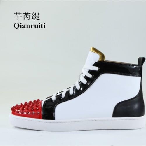 Qianruiti Men's White Sneakers