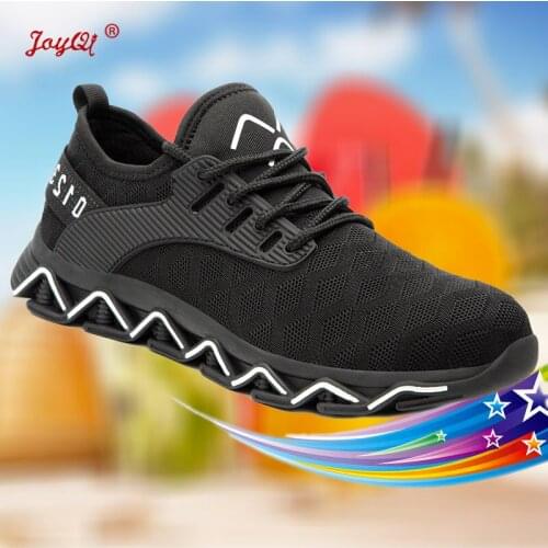 Work Shoes Sneakers New Fashion for Men Women Ultralight Mesh Industial Safety shoes JOY-194