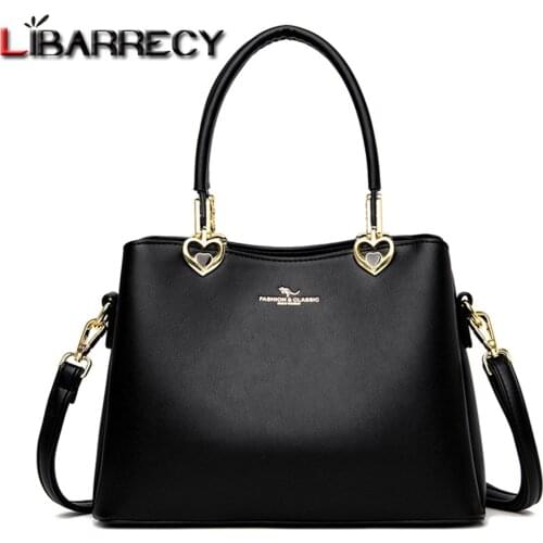 Luxury Designer High Quality Leather Ladies Shoulder Bag Solid Color Design Womens Handbag Fashion Messenger Bags Bolso Mujer