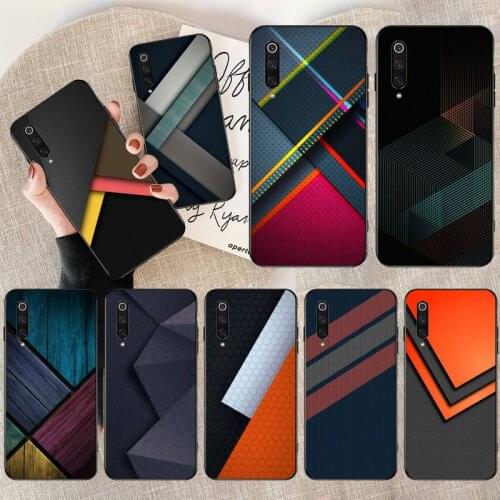 Contrasting color geometric design graphics Luxury Phone Case for Xiaomi Mi 10 Pro lite Mi9 9SE 8SE Pocophone F1 Mi 9T Pro