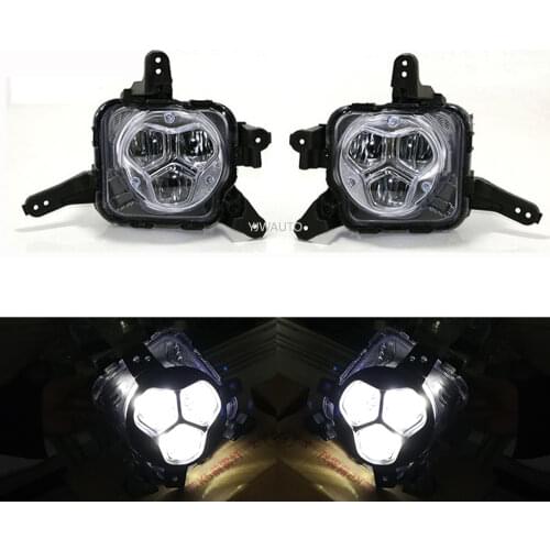 LED Fog Lights Assembly For Kia K5 Optima 2016 2017 2018 Fog Lamp Driving Car Front Bumper Grille Signal Lamp