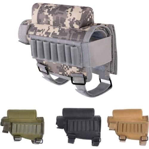 Rifle Bullet Pouches Tactical Mag Pouch Butt Stock Rifle Stock Cheek Rest Pouches Portable Bullet Bag for Cheek Butt