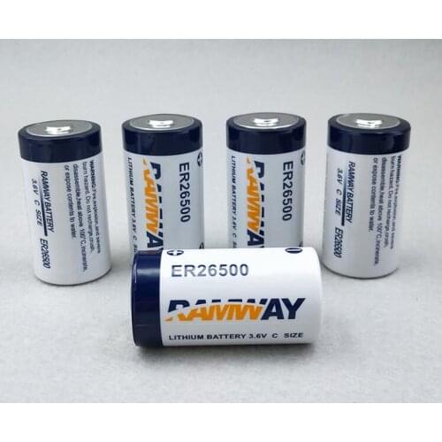 10PCS ER26500 No. 2 3.6V smart water meter gas meter RAM flow meter PLC lithium battery