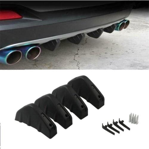 4pcs Universal Car Rear Bumper Cast Shark Spoiler For Lexus ES250 RX350 330 ES240 GS460 CT200H CT DS LX LS IS ES RX GS GX-Series