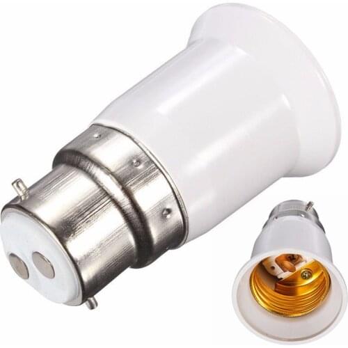 5PCS/lots Bayonet B22 To ES E27 Screw Bulb Lamp Adaptor Fitting Converter Holder