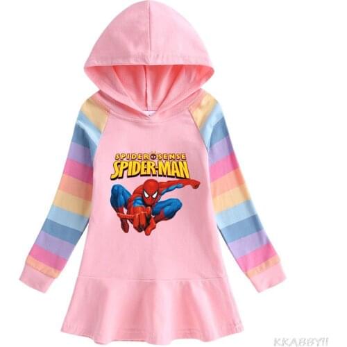 Disney Spring Autumn Girls Dresses Children Christmas Dress Long Sleeve Coat Baby Costume Party Sweatshirts Clothing