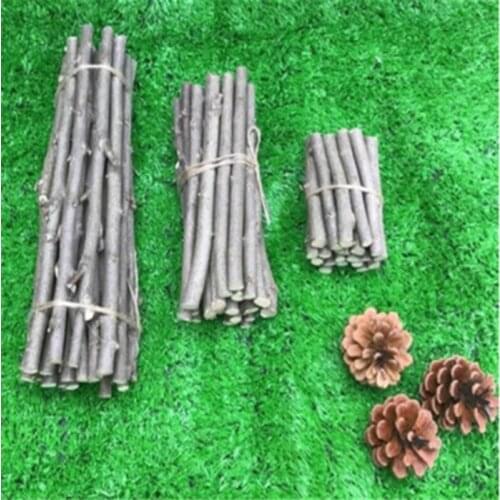 20Pcs/set Wooden Sticks Original Natural Small Wooden Sticks Grocery Branches DIY Materials For Garden Wedding Table Decoration