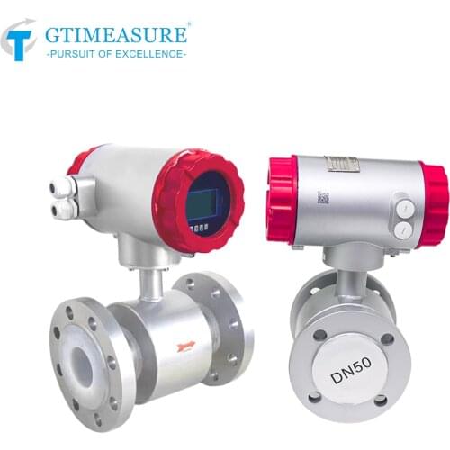 Water Electronic Flow Meter Magnetic Flowmeter for Water Sewage Slurry Flange Thread Connection 4-20mA RS485
