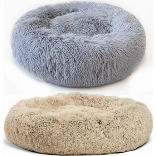 Round Dog Bed Photograp Washable Cat Small Doughnuts Dog House Super Soft Cotton Mats Sofa For Dog Chihuahua Dog Basket