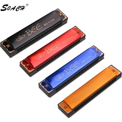 Hot metal 16 hole polyphony C (c) 4 color high quality harmonica instrument gaita mouth organ armonica diatonica mondharmonica