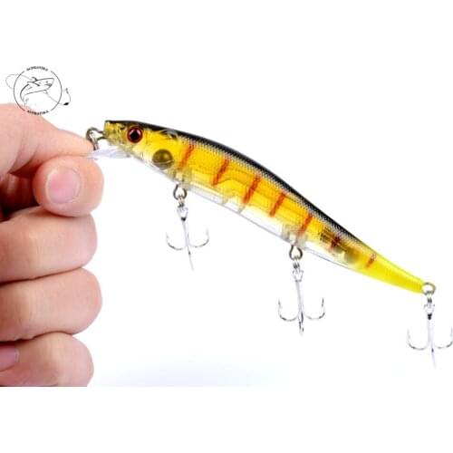 1Pcs Lifelike Quality Hook Fishing Minnow Lures 12.5cm/12.4g Isca Artificial Hard Bait Pesca Tackle