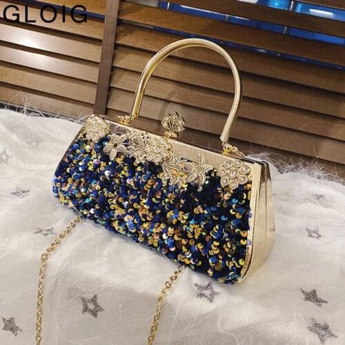 Clutch Crown Metal Metal Clutch Cocktail Party Evening Bags Diamonds Handbags Female Wallets Sequined Luxury Women