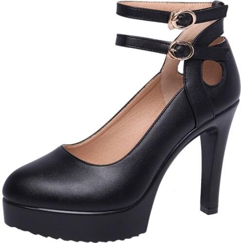 Leather Super High Heel Womens Shoes Pointed Single Model Cheongsam Stiletto Platform Dance Shoes T Stage Catwalk Large Size