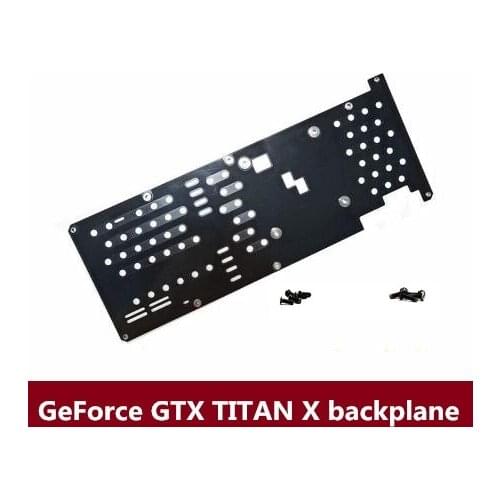 New GeForce GTX TITAN X backplane public version of Titan X graphics backplane with insulation