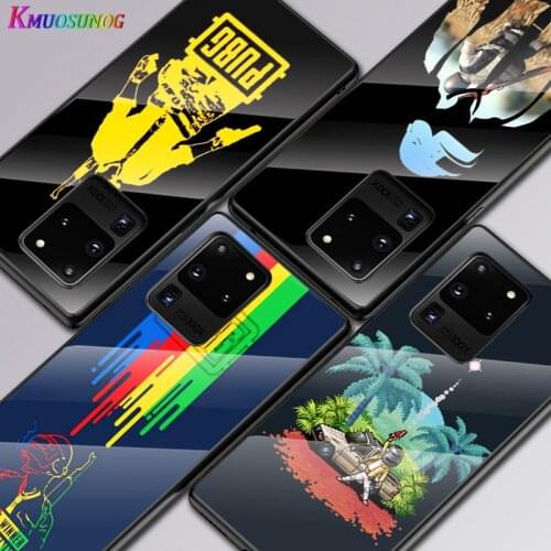 Popular Games PUBG For Samsung Galaxy S20 FE S10e S10 S9 S8 Ultra Plus Lite Plus 5G Tempered Glass Cover Phone Case