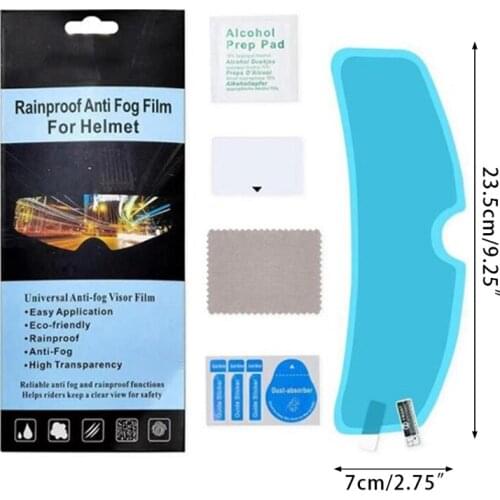 Clear Rainproof Film for Bike Motorbike Helmet Ultra Thin Anti-fog Film Sticker Rainy Days Anti-fog Film