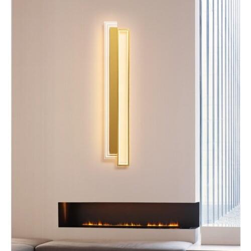 Modern Gold/Black LED Wall Lights For Bedside Dining Room Hallway Aisle Gallery Kitchen Living Room Foyer Indoor Home New Light