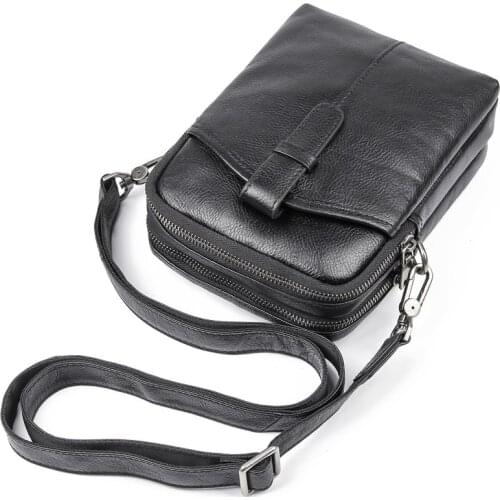 Man Handbag Genuine Leather Bag Messenger Bag Men Shoulder Handbag Leather Crossbody Bags For Men Luxury Handbags Flap Pocket