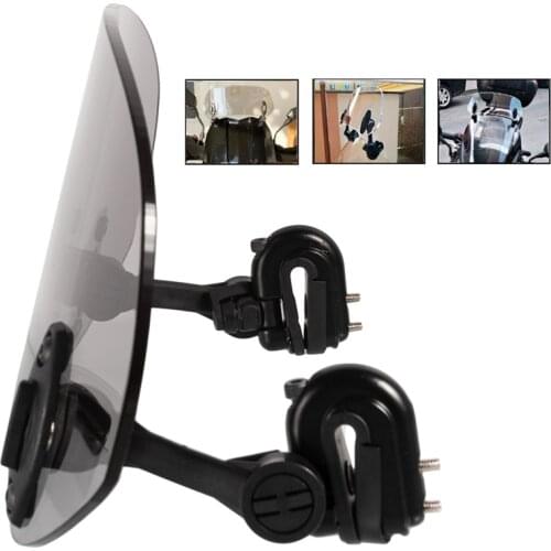 1PCS Motorcycle Universal windshield Clamp-On Variable Windscreen Spoiler Extension Motor Parts For Yamaha YAMAHA Suzuki New