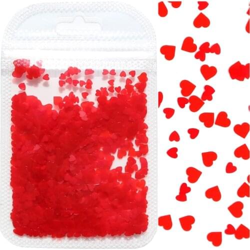 Gorgeous Nail Art Glitter Sweet Love Heart Lips Letter Flakes Sequins 3D Nails Paillette Manicure Valentines Day Decorations