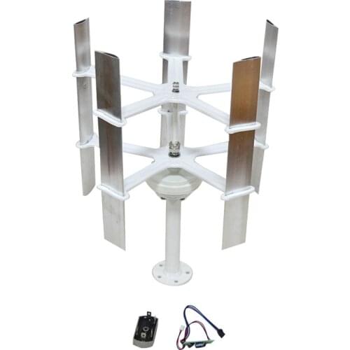 10W 12VDC Mini Vertical Axis Wind Turbine Generator Windmill Generator Max 15w 5 Blades High Quality for Household Street