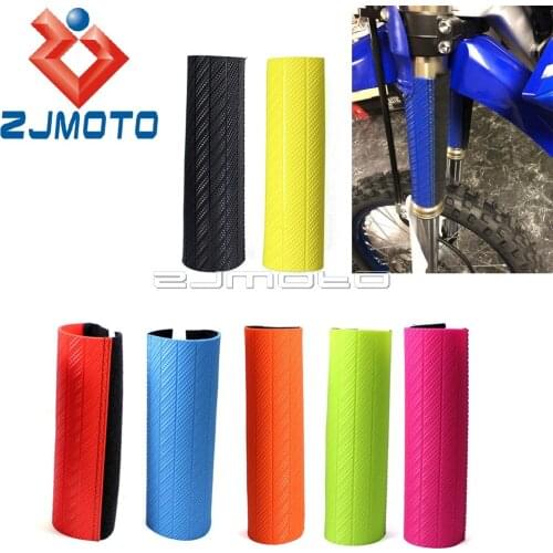 Dirt Bike Front Upper Fork Guards For Honda Yamaha Suzuki Motocross Shock Absorber Guard Wrap Cover