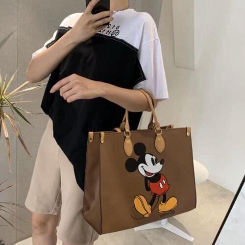 Disney MIckey mouse pu shoulder bag womenpu messenger bag handbag lady tote shopping bag