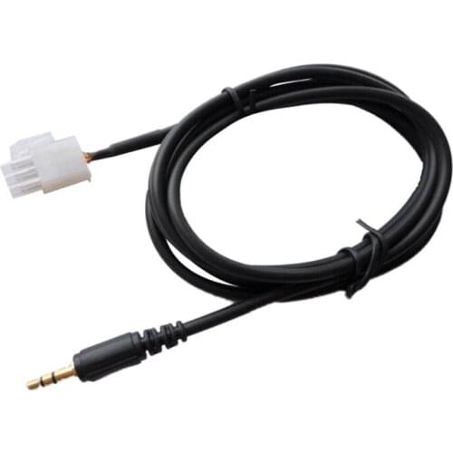 1pc Motorcycle AUX Audio Cable Male Wire 3PIN Motorbike Accessories For Honda GL1800 Goldwing 3.5mm Jack