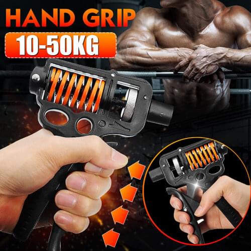 10-50kg Adjustable Muscle Trainer Hand Grips Strengthener Fitness Equipment ABS Hand Grip Finger Heavy Grip Power Hand Exerciser