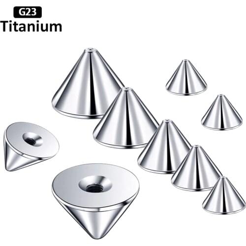 10PS G23 Titanium manufacturer factory Eyebrow Banana Labert barbel Cone Accessories jewelry body piercing jewelry