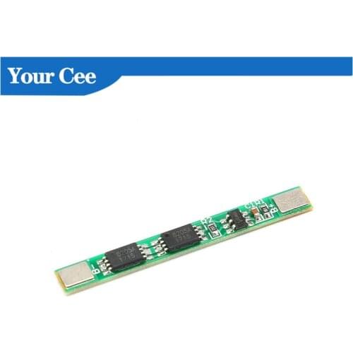 10pcs 1S 3.7V 4A li-ion BMS PCM 18650 Battery Protection Board PCB for 18650 lithium ion li Battery Double MOS with Balanced