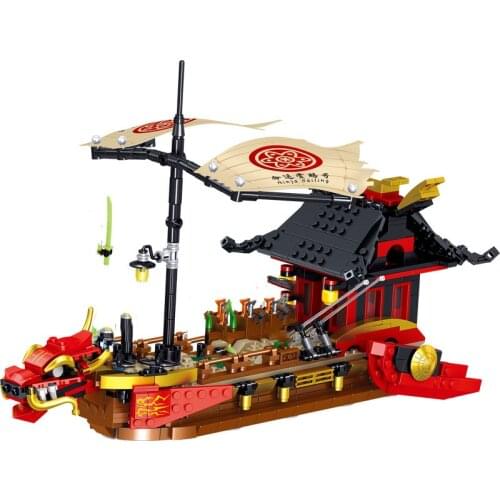 2021 New Series MINI Destinys Bounty Ferry Destiny Boat Sailing Season Building Blocks Classic Model Sets Bricks Toys For Kids