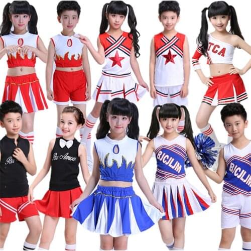 2021 Songyuexia new 10 styles of student Cheerleading Uniform, girls' school ball uniform, sports uniform, 110-160cm stage