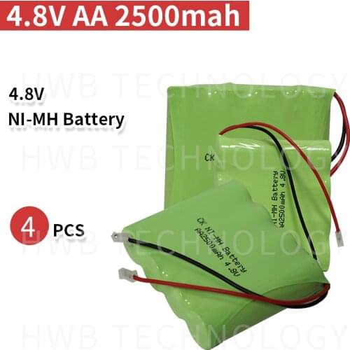 4 PCS/lot Original New Ni-Mh 4.8V AA 1800mAh Ni-Mh Rechargeable Battery Pack With Plugs Free Shipping