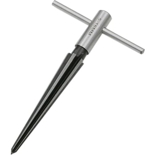 5-16mm Bridge Pin Taper Hand Held Reamer Hole Pipe Chamfer Reaming Tool T Handle Tapered Woodworker Cutting Core Drill Bit Tool