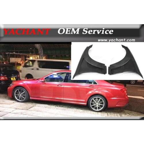 Car-Styling Fiber Glass FRP Bodykit Front Fender Flares Fit For 2007-2013 MB W221 S-Class Black Series Style Front Fender