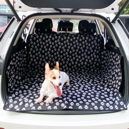 Dog Car Seat Cover Trunk Case Dog Car Dog Transporter Mat Pad Dog Car Seat Cover Hammock Dog Car Trunk Protection Pet Supplies