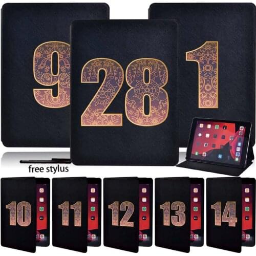 Tablet Case For Apple IPad Mini 1/2/3/4/5 / IPad 2/3/4 / IPad 5th/6th/7th Leather Shockproof Anti-fall Cover + Stylus