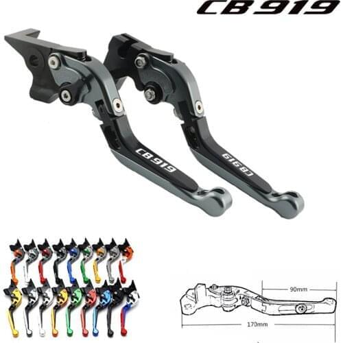 For HONDA CB 599 CB 600 98-06 CBR 600 F2.F3.F4.F4i 91-07 Hornet CB919 02-07 Motorcycle Folding Extendable Brake Clutch Levers