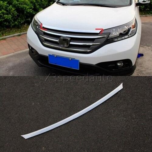 For Honda CRV CR-V 2012-2016 Chromed Front Hood Centre Grille Upper Cover Trim 1pcs Car-styling