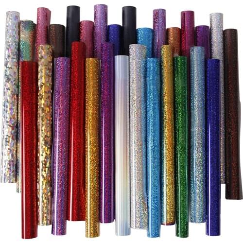 SUNICE Holographic Heat Transfer Vinyl For T-shirts - 50cm x 10m DIY Clothing Festival Clothing Multicolors For Choose Wholesale