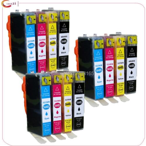 12 Pack Ink Cartridge Compatible For HP564XL Premium for hp 564xl5510 6510 5510-B111a B109a C5383 D5400 B209a 5511 6512 5511 ink