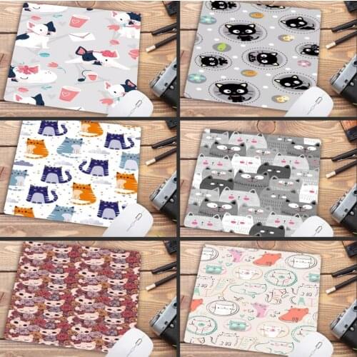 Mairuige Big Promotion Cute Cat Picture for Laptop PC Anti-slip Mice Mat Universal Comfortable Mouse Mad Mouse Computer 22X18CM