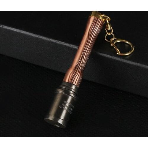 Creative Grenade Shape Cigarette Lighter Mini Butane Keychain Inflatable Open Flame Lighter Outdoor Camping Ignition Tool