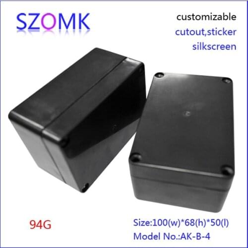 Top sales electronic diy waterproof enclosure (2 pcs) 100*68*50mm outlet enclosure ip65 junction box pcb enclosure waterproof