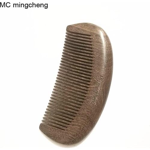 MC mingcheng Hair Care Health Natural Massage Black Sandalwood Wingceltis Ebony Wooden Comb Beard Gift Styling Wood Hair Brush