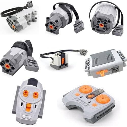 [MOC Hub] Motor Technical Building Blocks Toys Compatible Major Brand Power Function Extension Wire Servo 8883 88004 8885